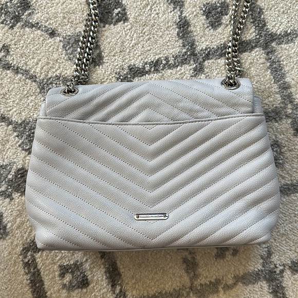 Rebecca Minkoff Bags Rebecca Minkoff Edie Flap Shoulder Bag In Ice